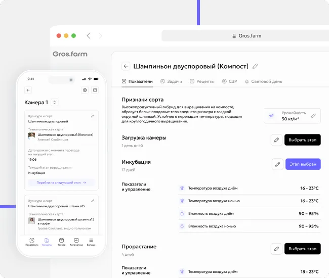 Вы берёте готовую технологическую карту выращивания или используете свою — <br>как основу процесса