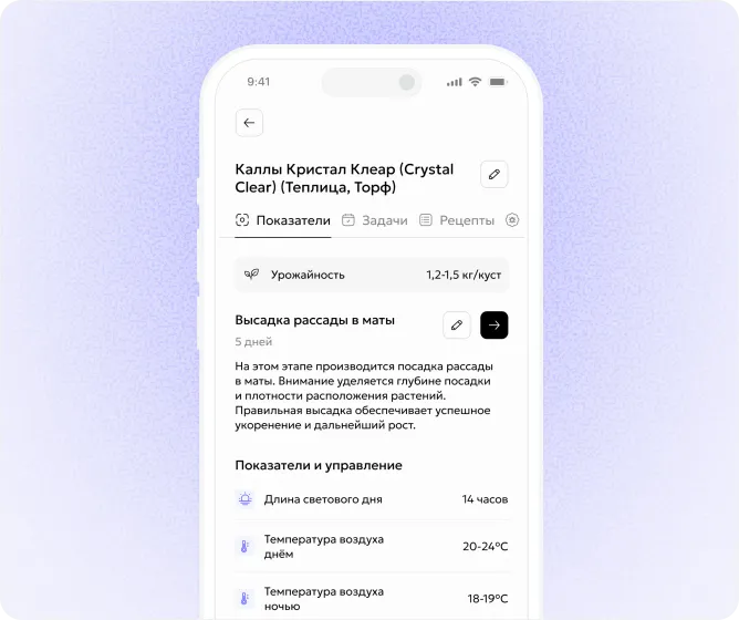 Технологическая карта выращивания овощной культуры в Gros.farm